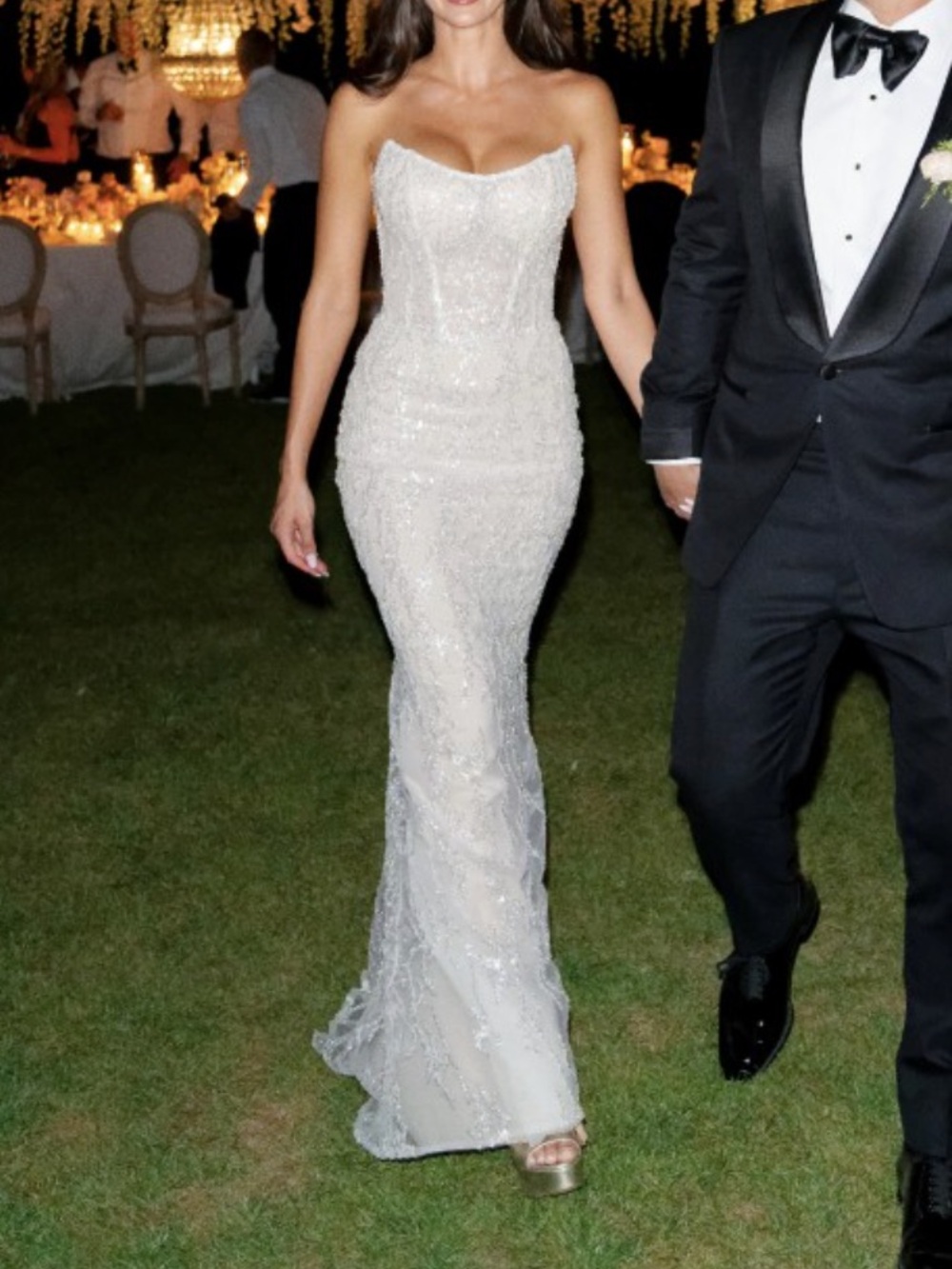 Unworn Galia Lahav G-509 Wedding Gown Bridal Dress Strapless Sequin Mermaid